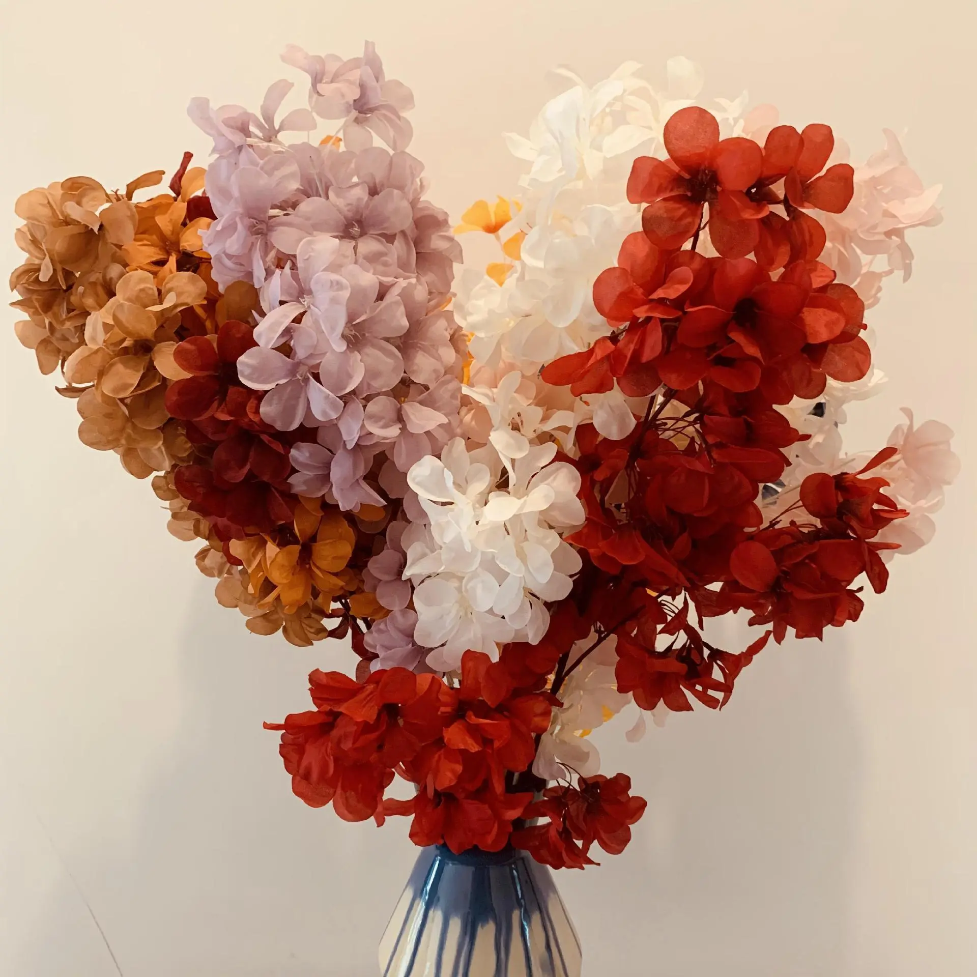 Wedding simulation 4 fork frangipani snow cherry blossom wedding wedding hall background ceiling road lead flower decoration 1