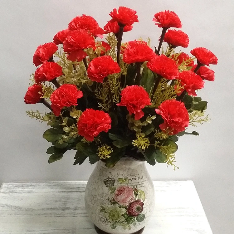 Carnations 14 cloves wedding table display carnations artificial artificial flowers 1