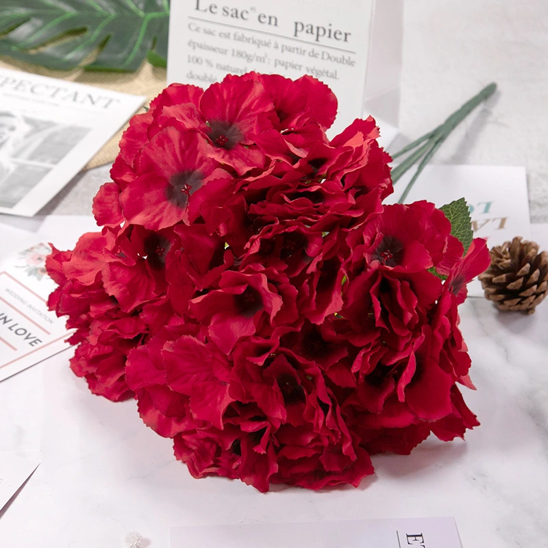 The simulated hydrangea is suitable for the hotel wedding flower decoration arch flower road lead flower 1