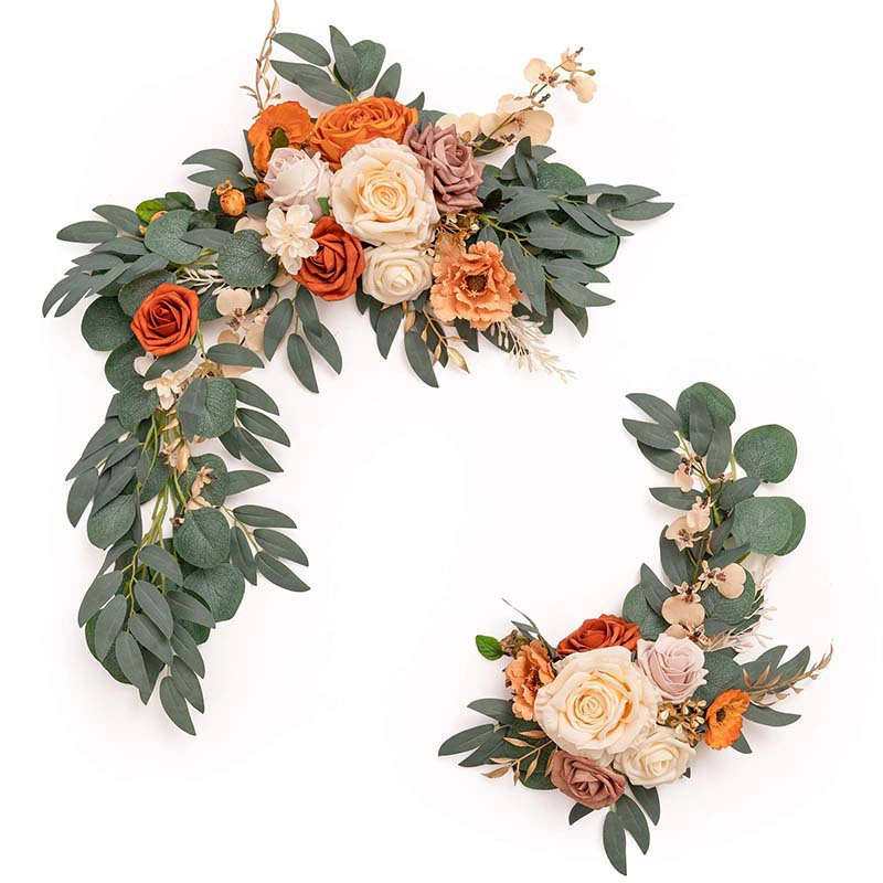 Arch simulation flower welcome flower row wedding decoration 1