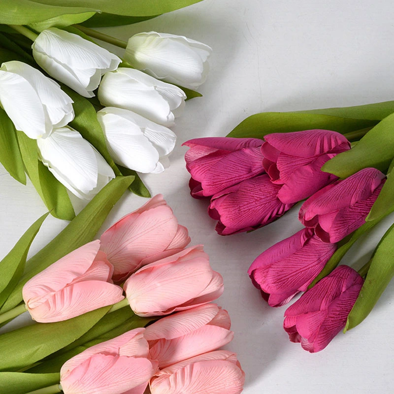 Feel moisturizing tulip high-grade high-grade home decoration decoration photography props 1