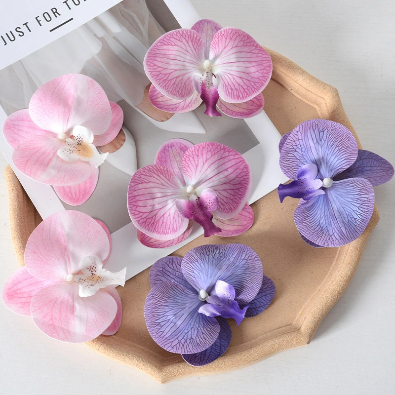 Pinza para el pelo de Phalaenopsis, decoración de boda hecha a mano 1