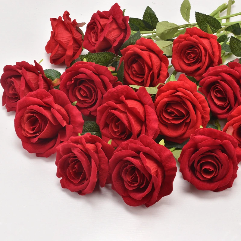 Flannelette rose wedding home decoration for Valentine's Day advanced sense bouquet wall 1