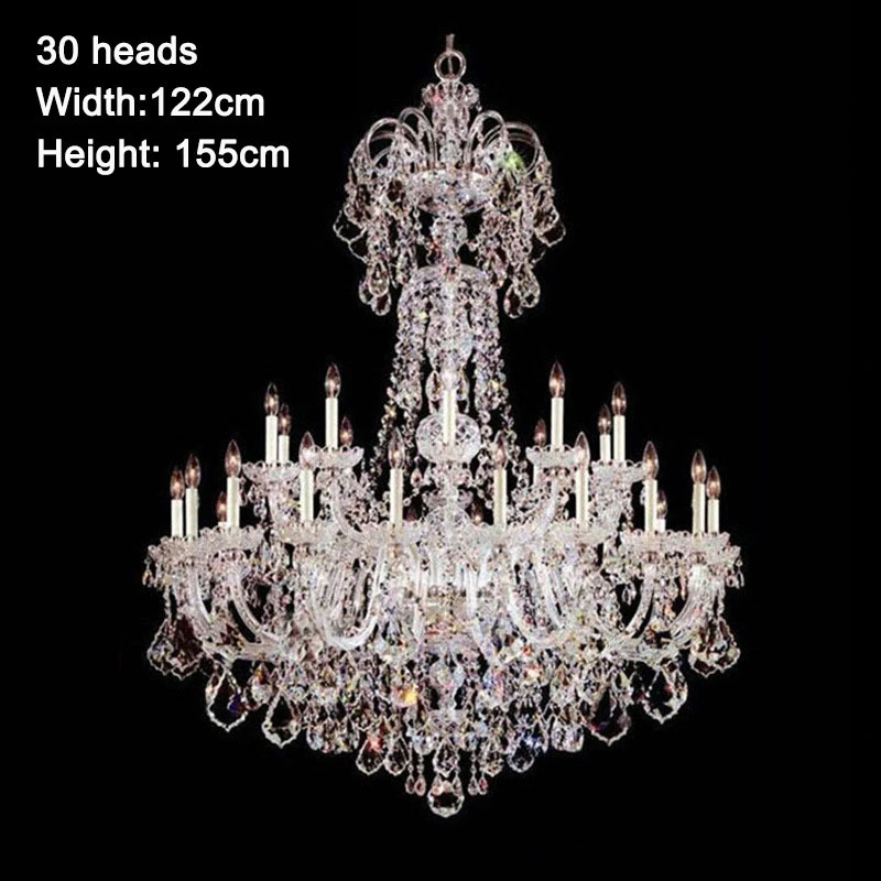 European duplex Living room Crystal chandelier Staircase chandelier Villa Hotel Engineering Hall wedding lighting lamps 1