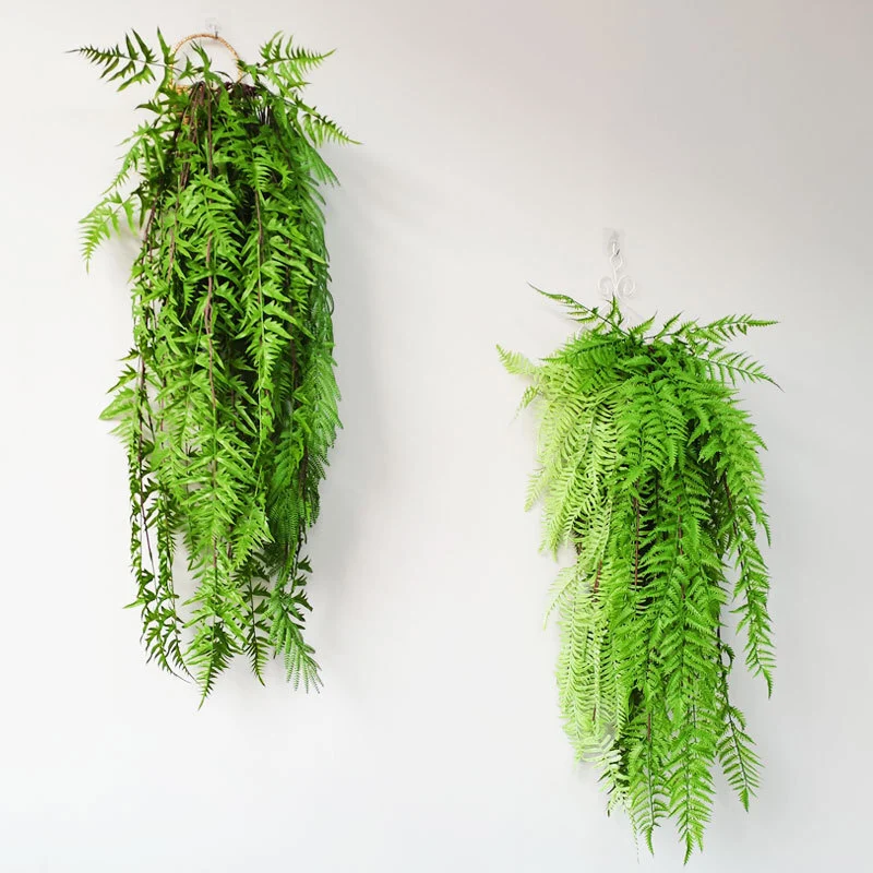 Wholesale simulation green plant Persian leaf wall hanging wedding bar restaurant wall decoration 1