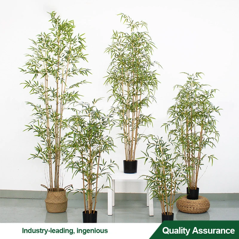 Simulation bamboo pot/mini bamboo/rich bamboo bonsai suitable for Outdoor, photography props, home decoration 1