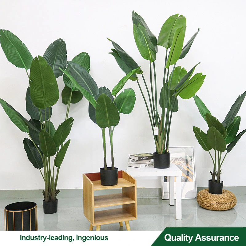 Simulation tree green plant potted home decoration pieces traveler banana landscape 1