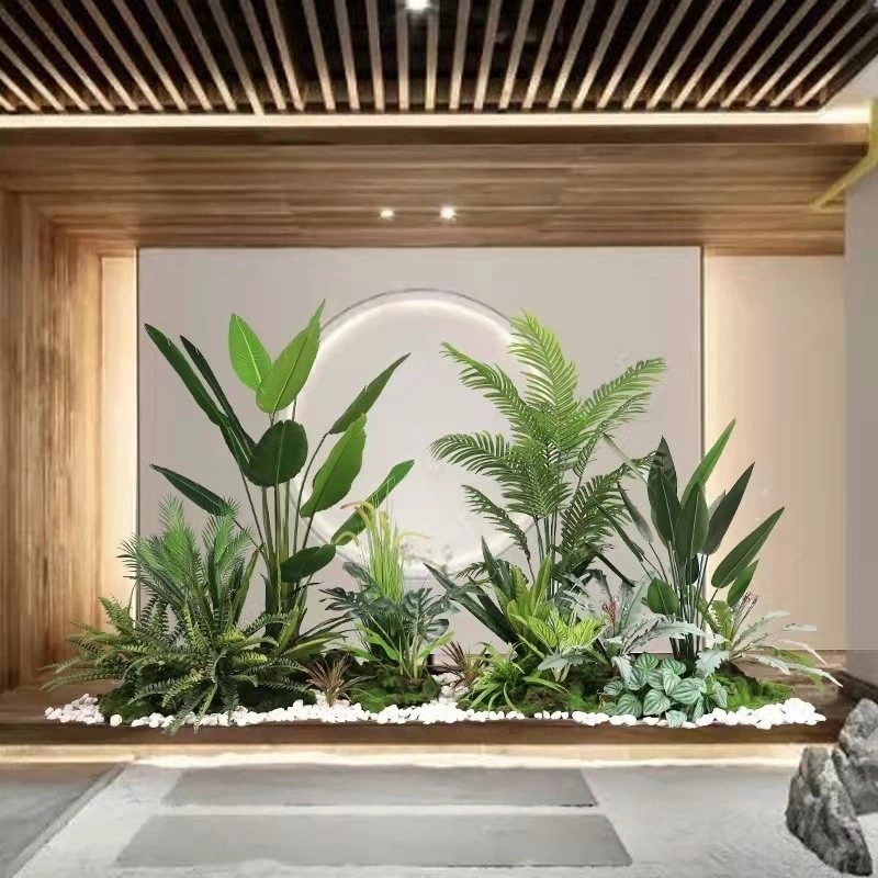 Planta de plátano de viajero, decoración para el suelo del hogar, decoración en maceta. 1