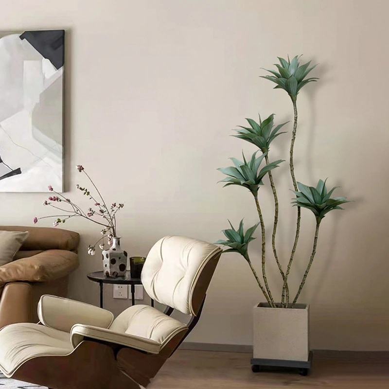 High simulation water lily indoor living room floor landscape potted decorative plant wholesale 1