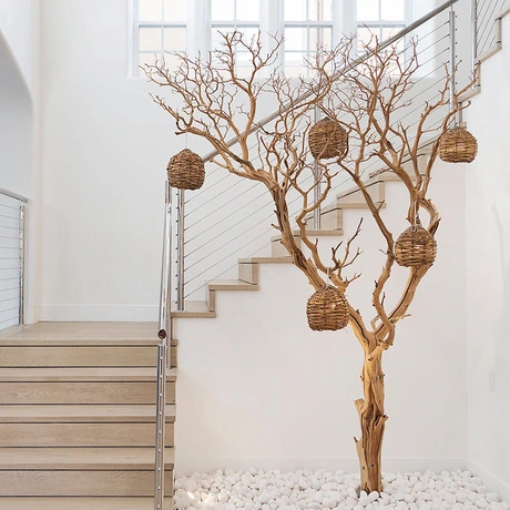 High simulation plant Zen dead branches decorative flower arrangement ornaments floor-to-ceiling window prop tree 1