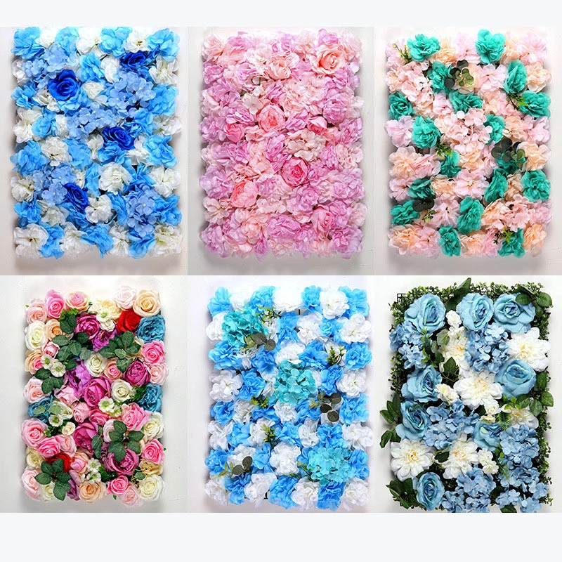 Simulation rose wall wedding decoration window decoration plant flower row 1