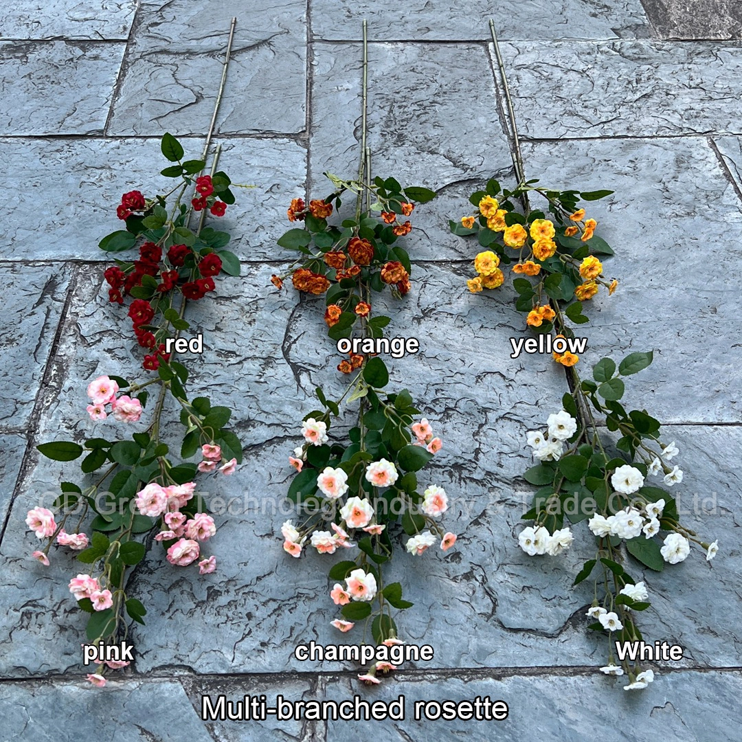 New rose flower wedding simulation flower multi-head rose/Rose/wedding soft decoration home 1