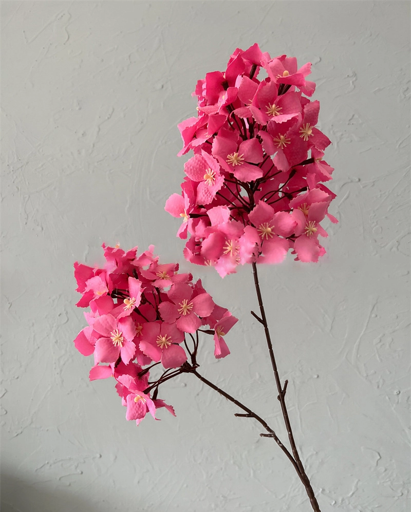 Red simulation flower wedding room flowers rose red pink with flowers 1