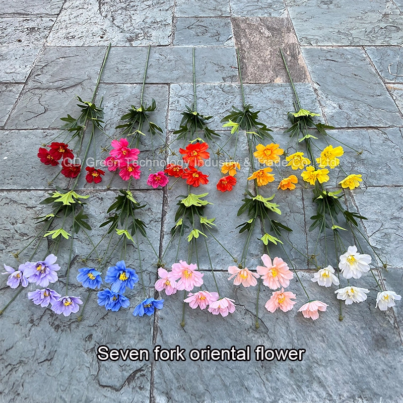 New wedding simulation flower Oriental flower/white hibiscus flower/wedding hand soft decoration flower wholesale 1