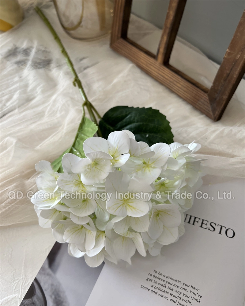 3D printed patterned hydrangea high-grade simulation flower retro feel hydrangea oil paint home decoration 1