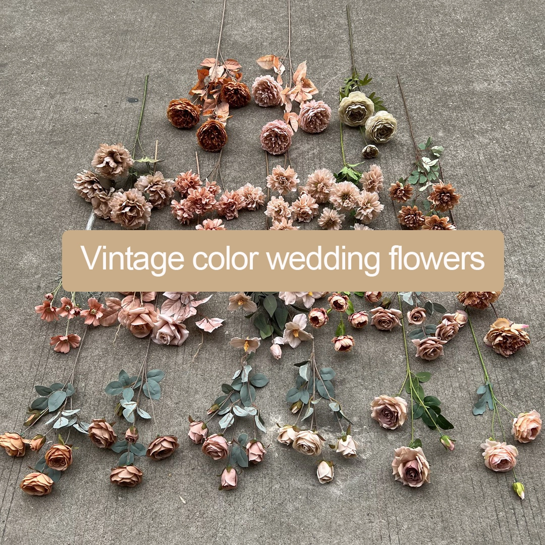 Vintage Mocha mousse wedding flowers recommended wedding layout flowers wholesale 1