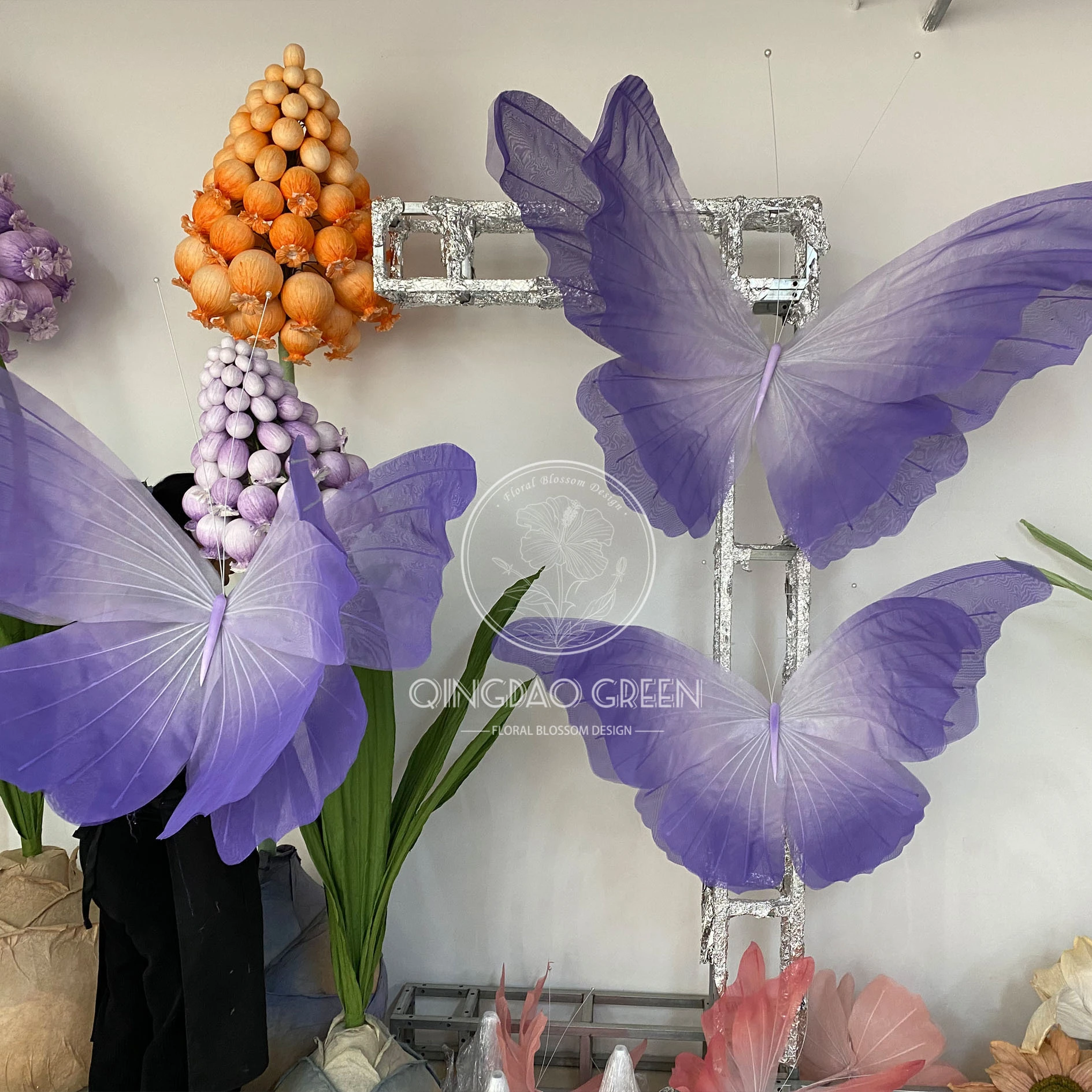 Papillon à l'organza papillon artificiel