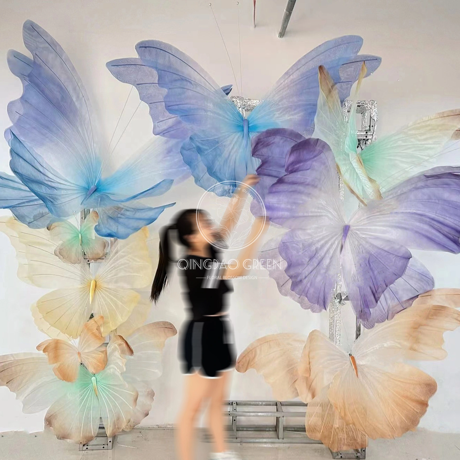 Papillon géant de la soie à organza