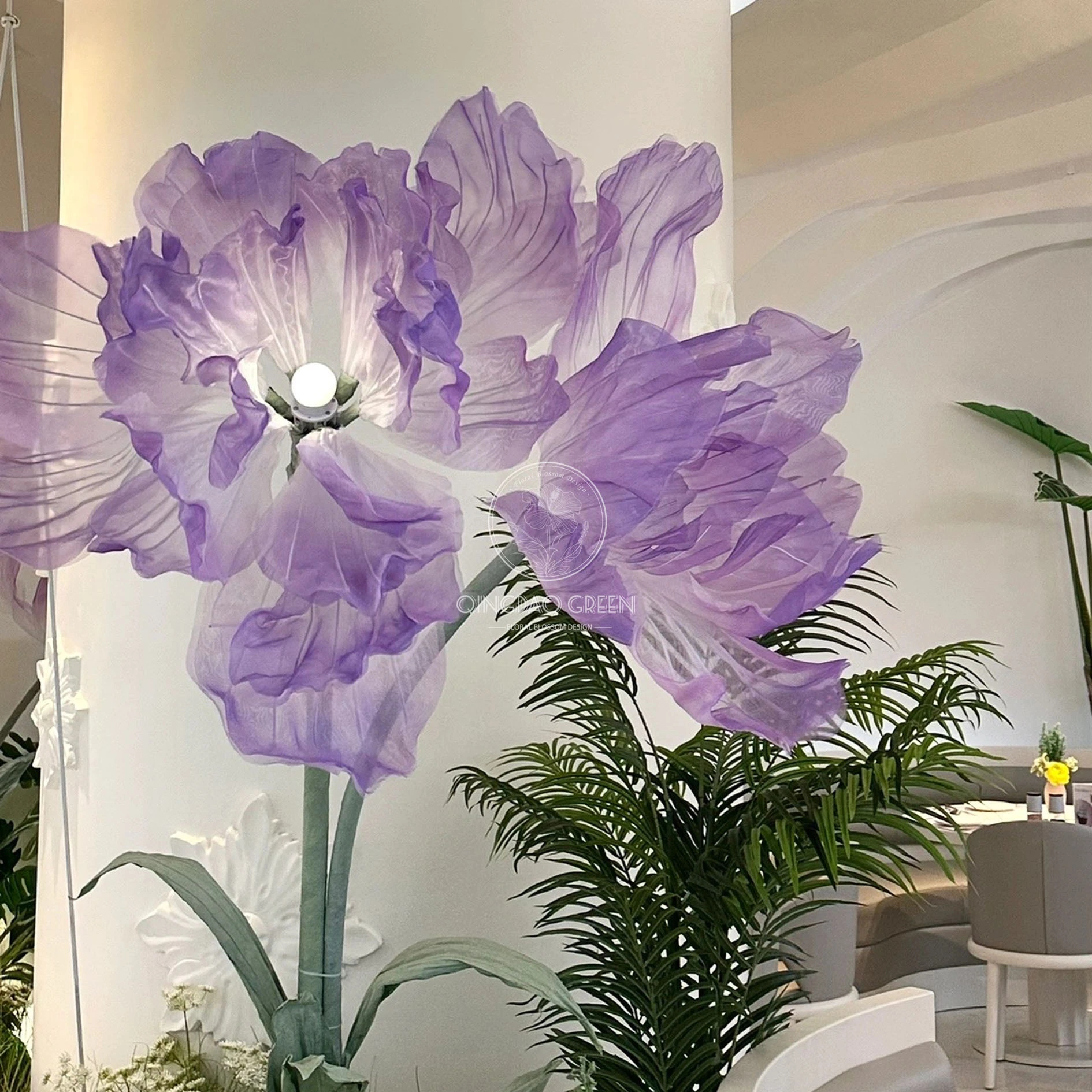 Décoration de fond en gros