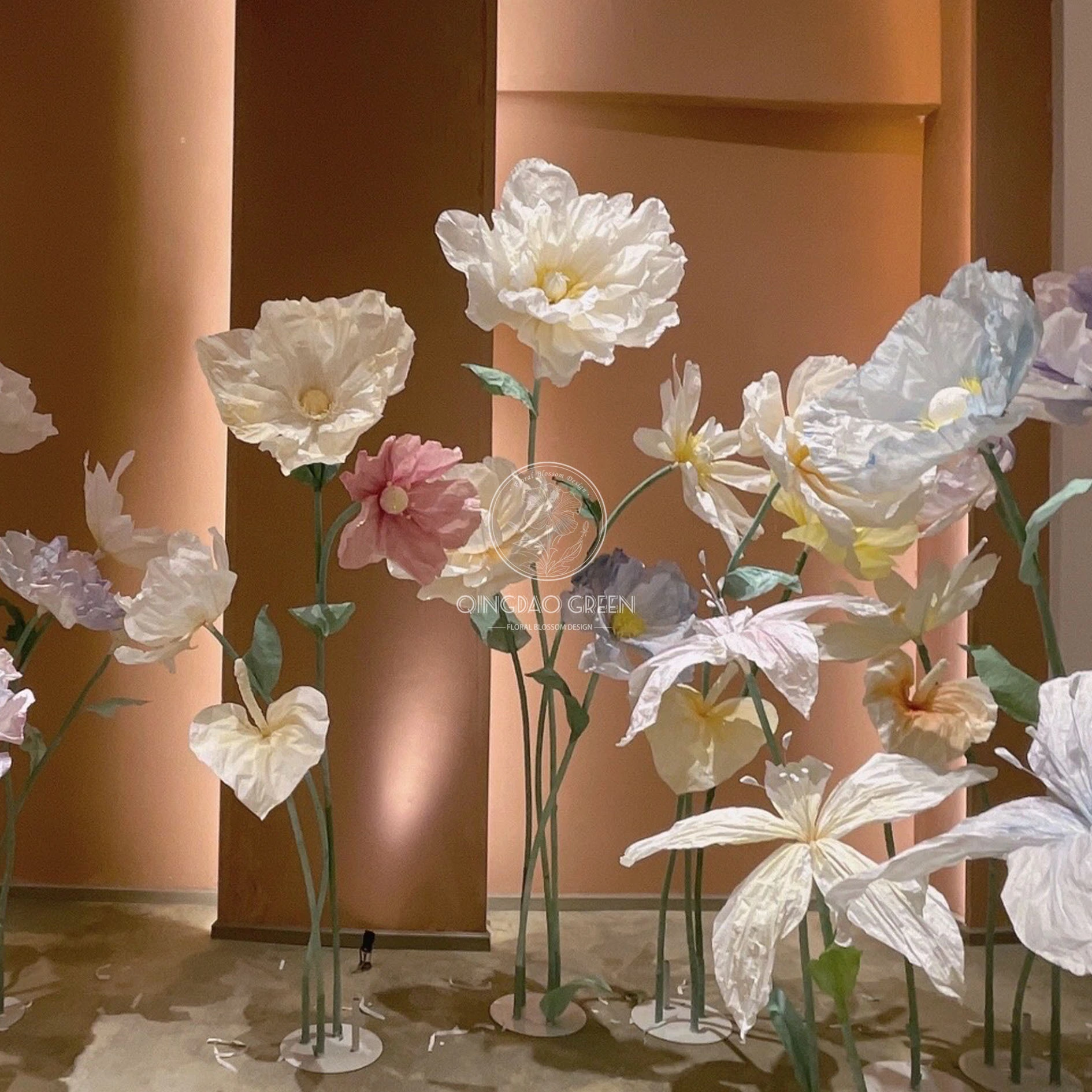 Decoraciones interiores de fiesta Iris gigante hecho a mano