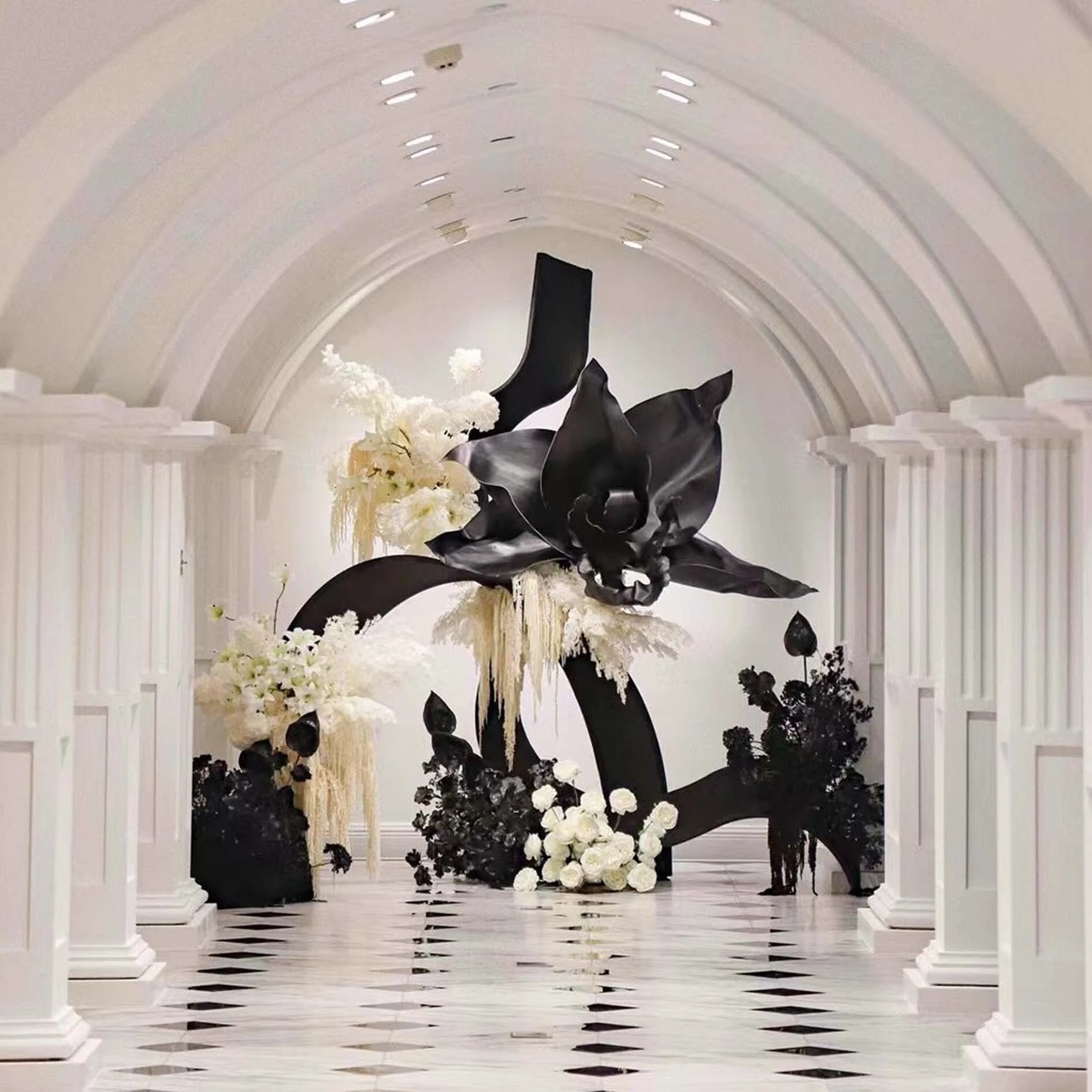 La decoración de la boda suministra flor de gran tamaño Eva Giant Flor