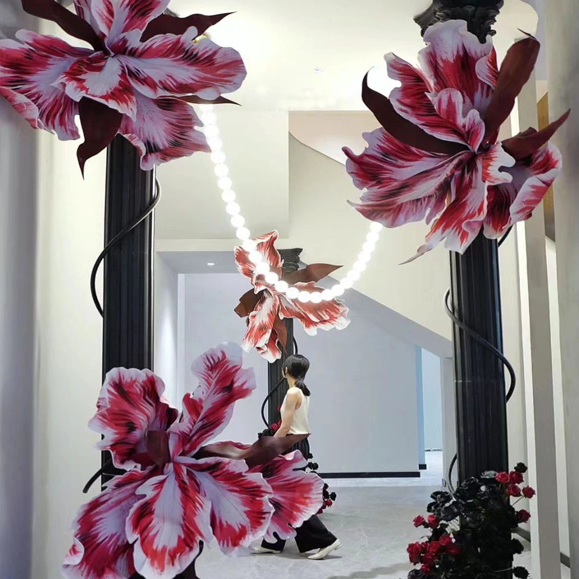 Set de flores gigantes de Eva Red Eva de alta calidad de Eva