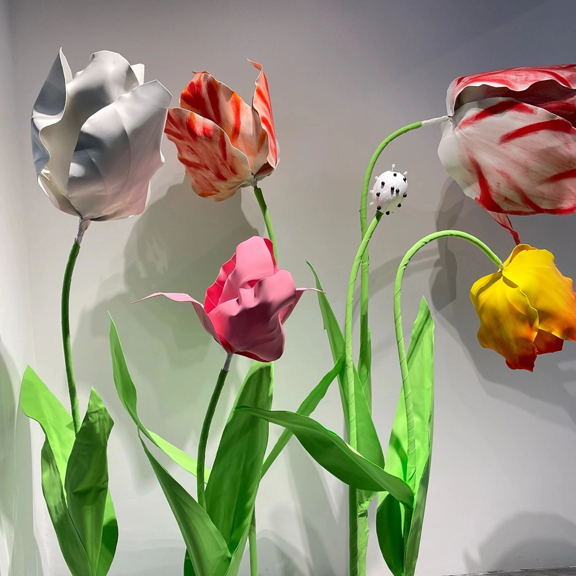 Flores artificiales gigante gigante de tulipan eva espuma flores