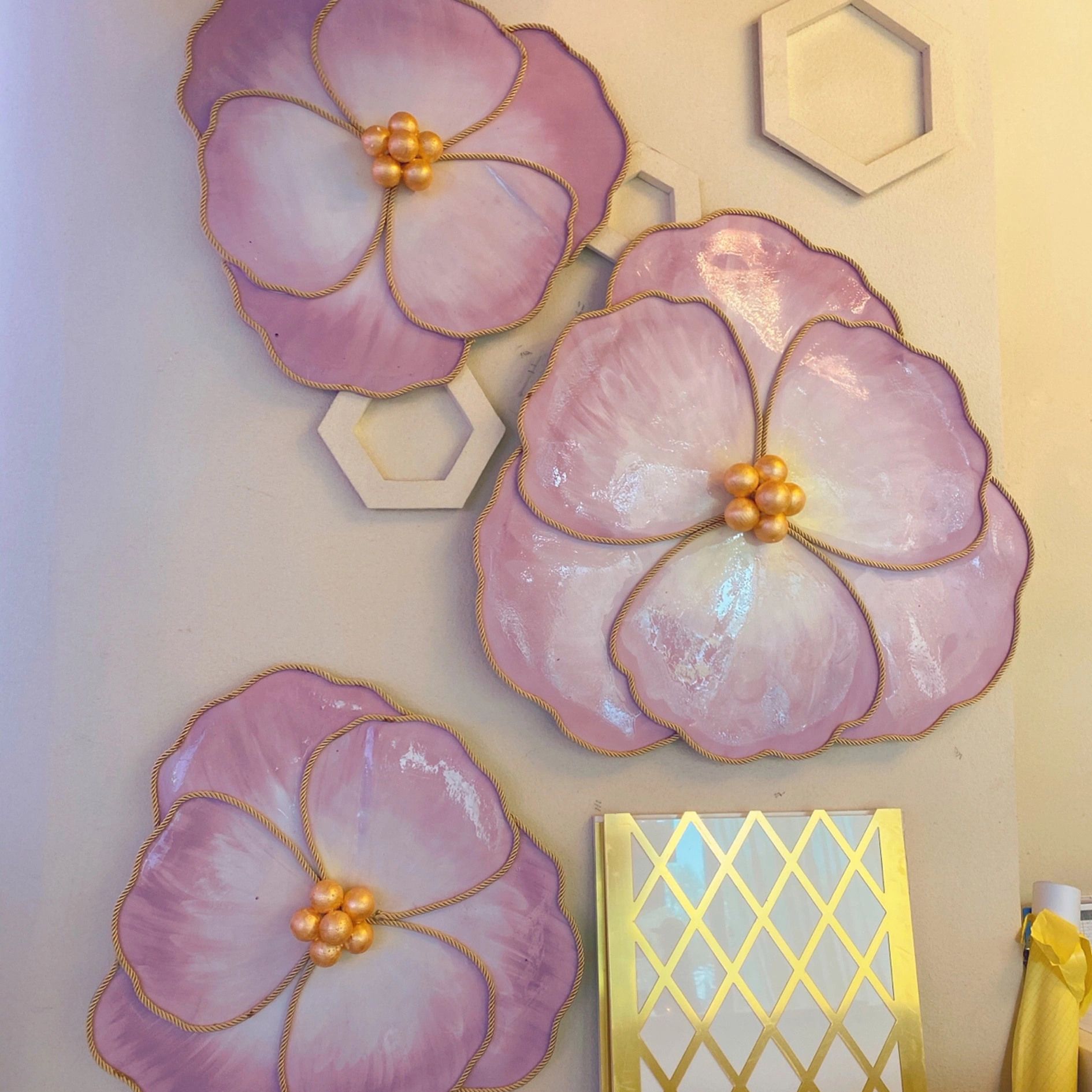Luxury High Quality pink EVA Flowers