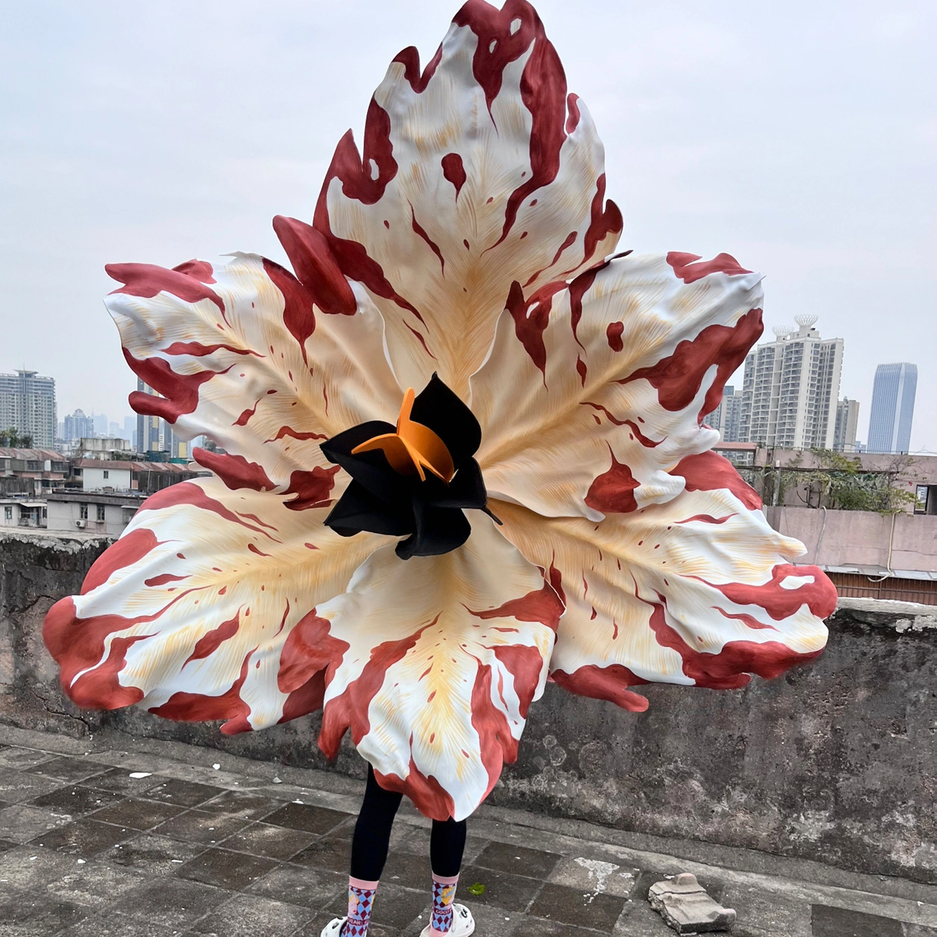 Grandes decoraciones de flores
