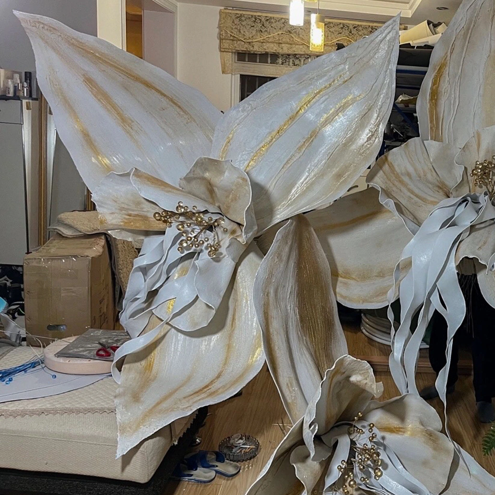 Flor gigante de espuma eva de espuma de Eva hecha a mano
