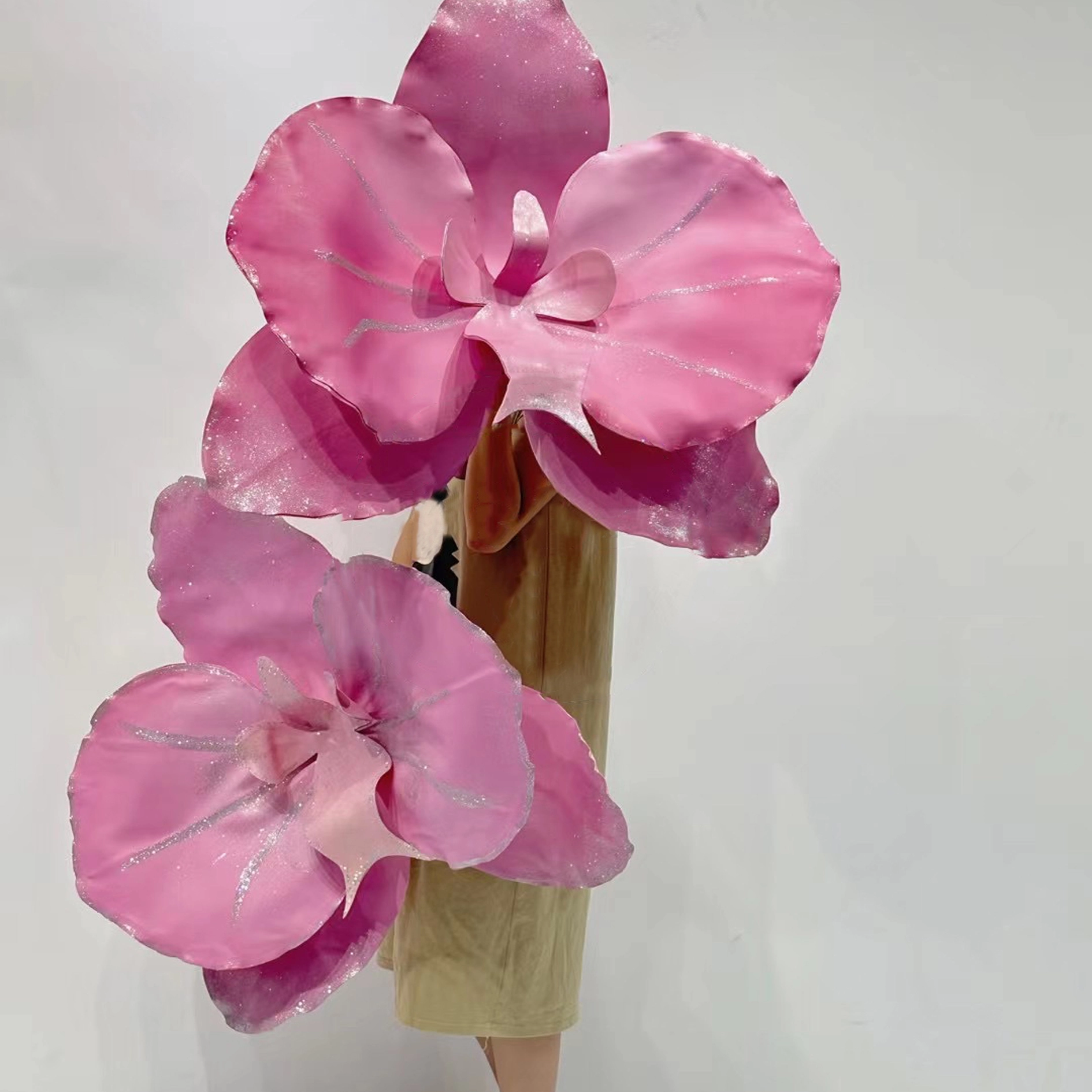 Flor de espuma gigante floral hecha a mano de venta caliente