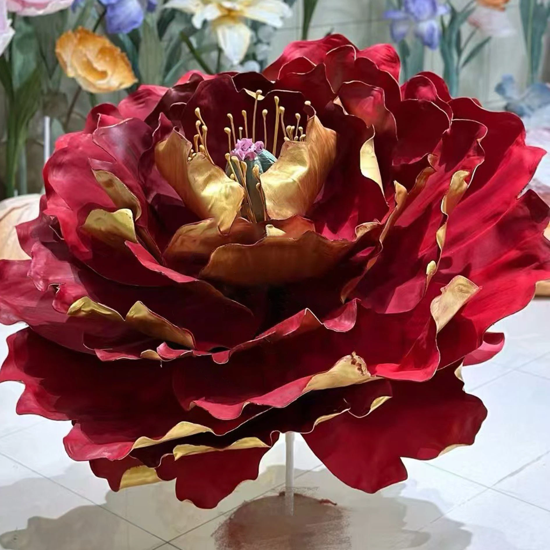 Grandes decoraciones de flores