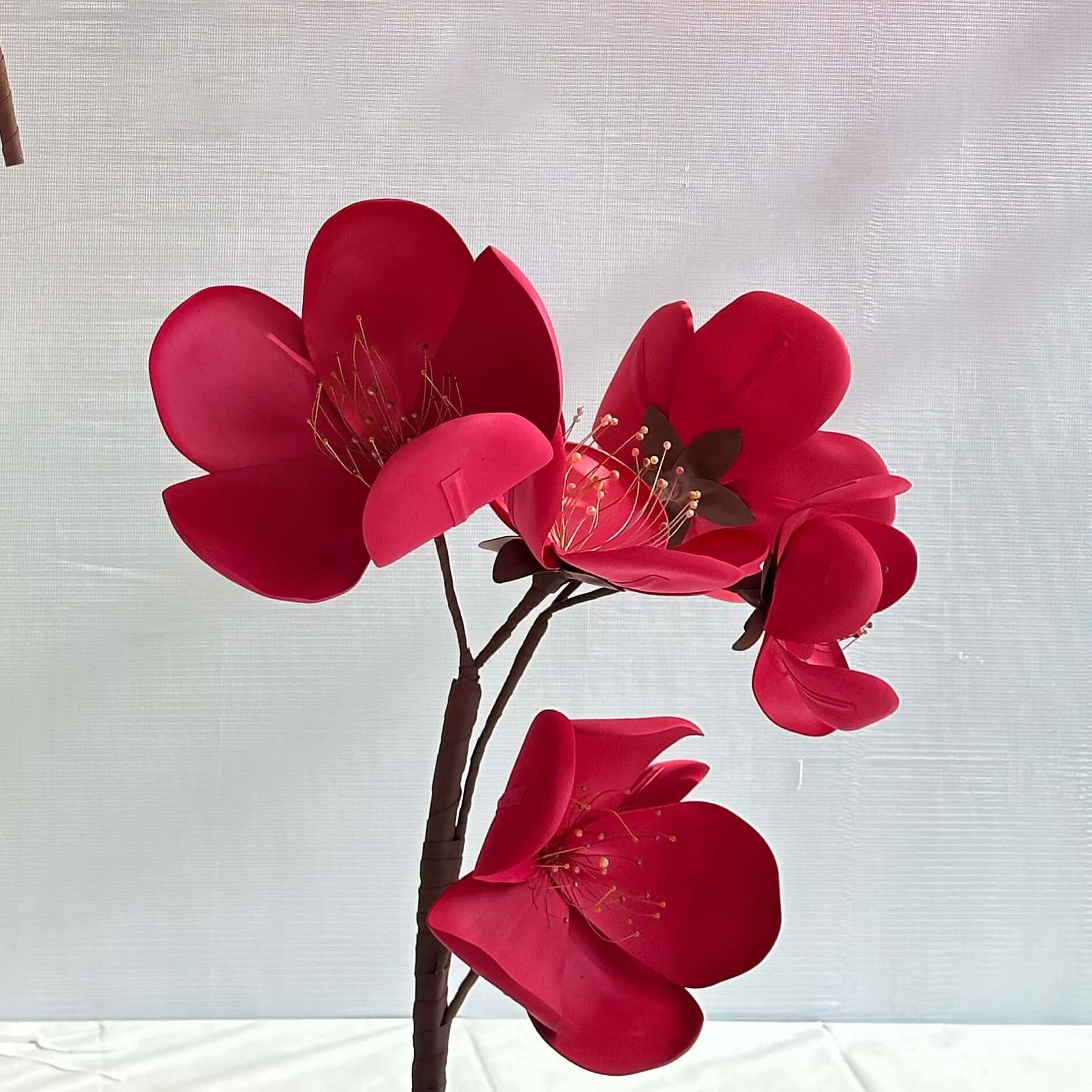 Wholesale Artificial red Giant eva foam Flowers