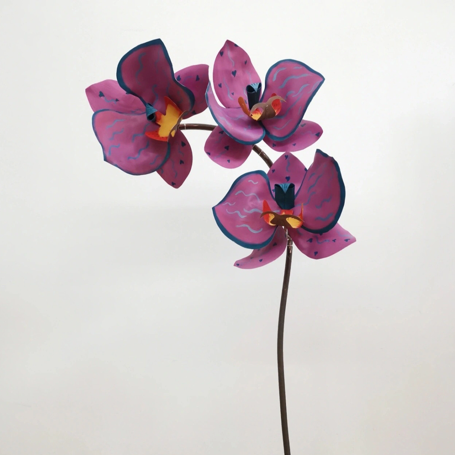 Flores de espuma de Phalaenopsis de Purple Phalaenopsis hecho a mano