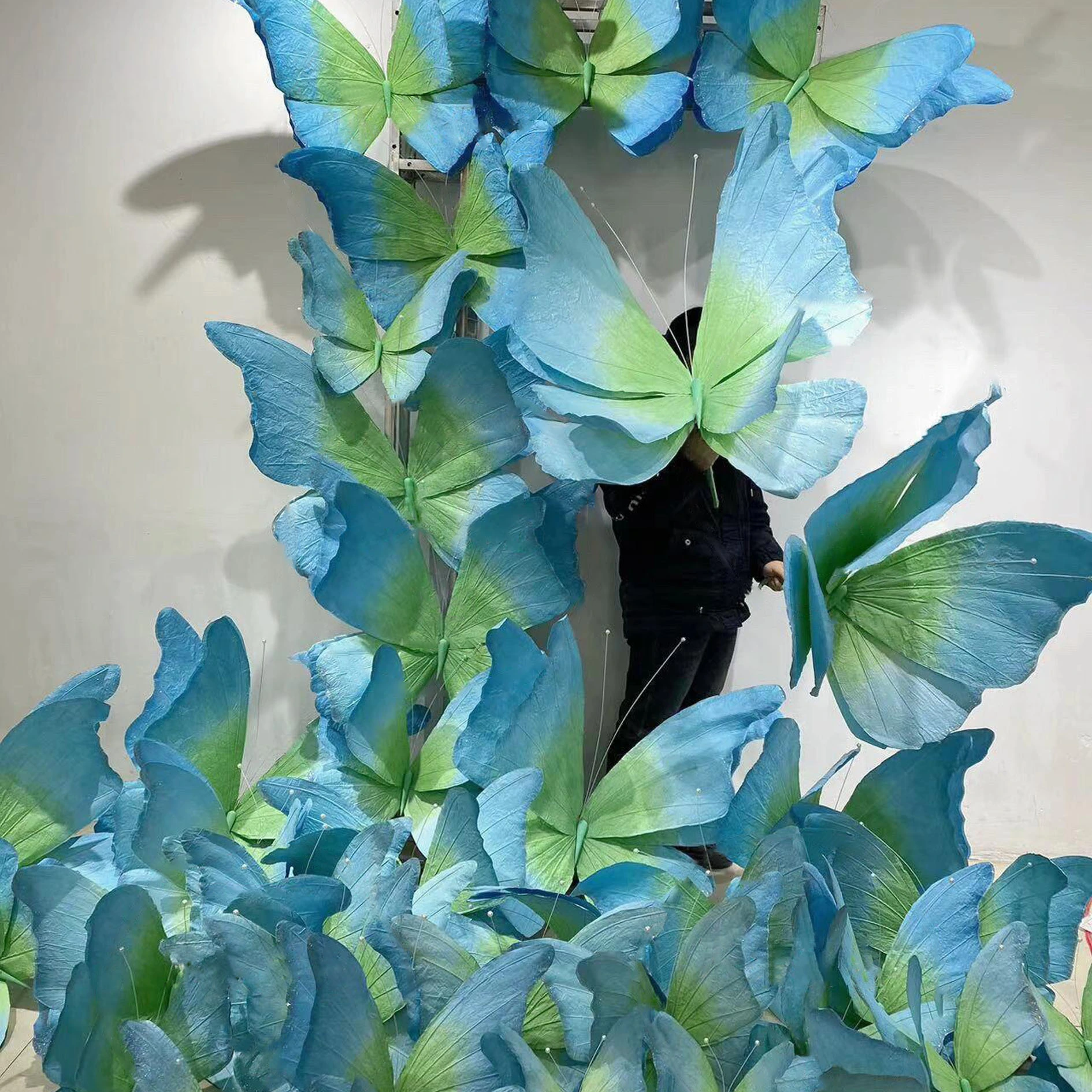 Arte personalizado de la mariposa gigante de papel