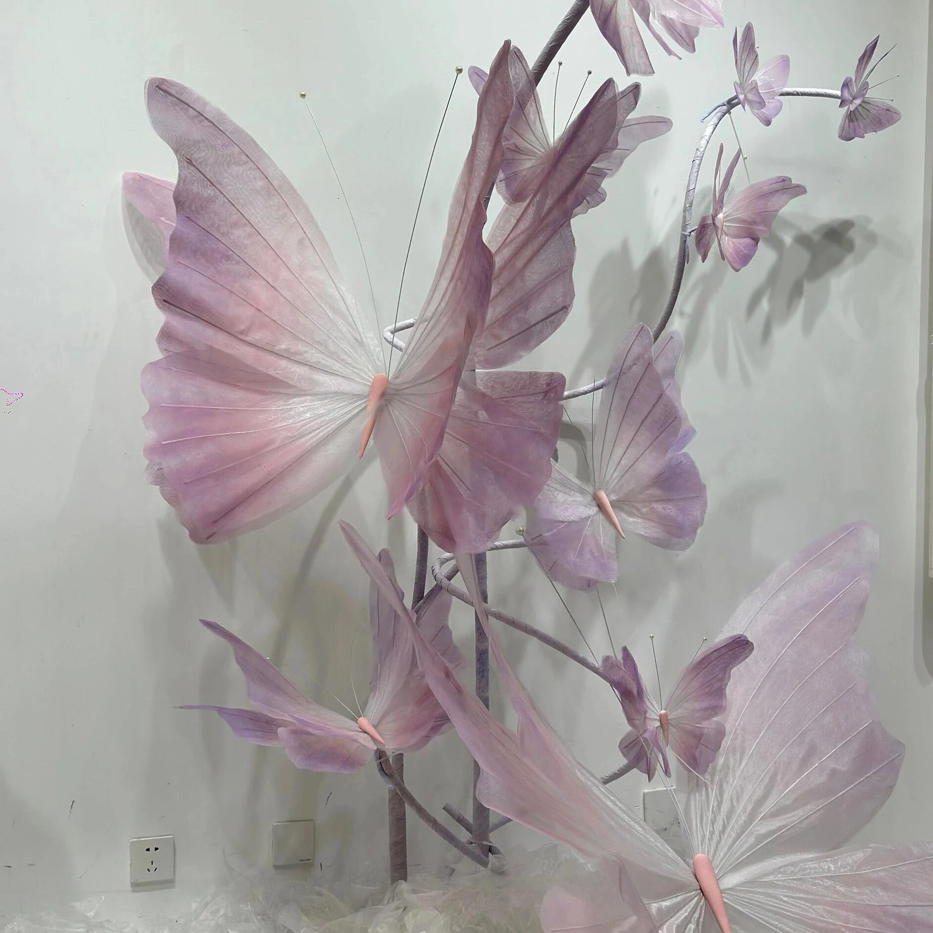 Mariposa hecha a mano