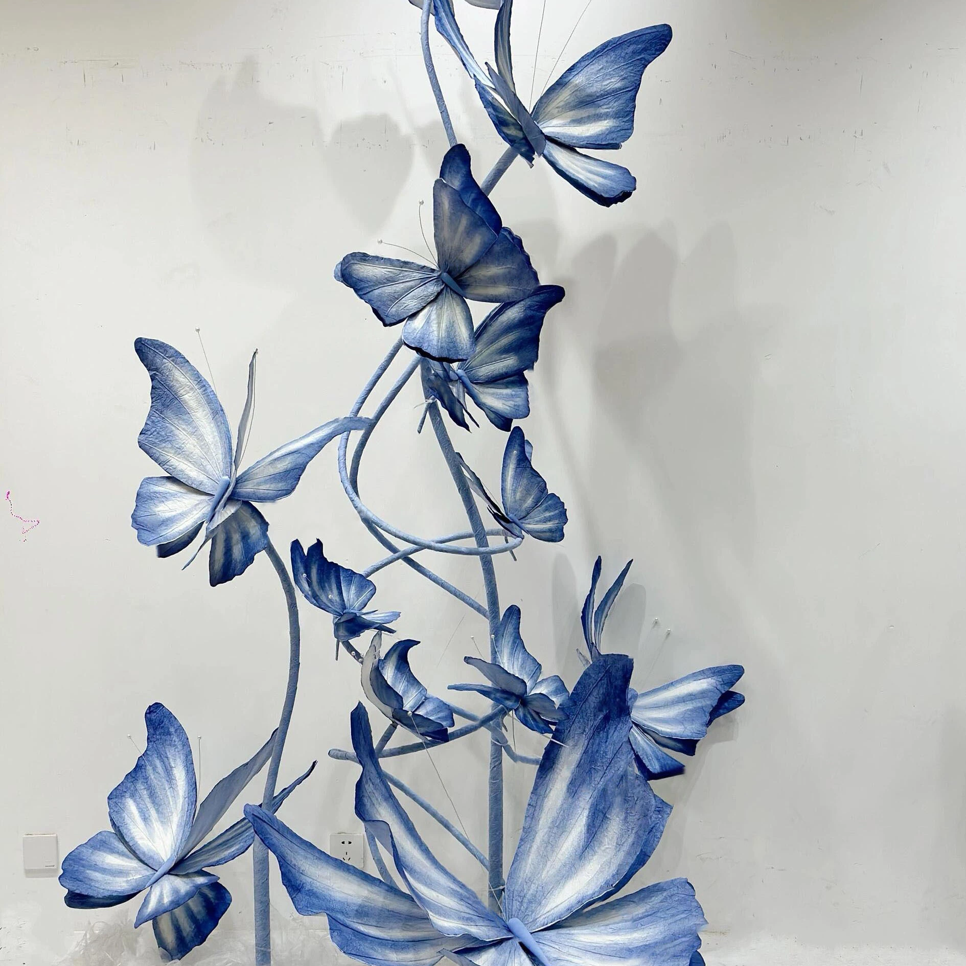 Paper Blue Butterfly Gradiente Wings Brand Conference Window Art