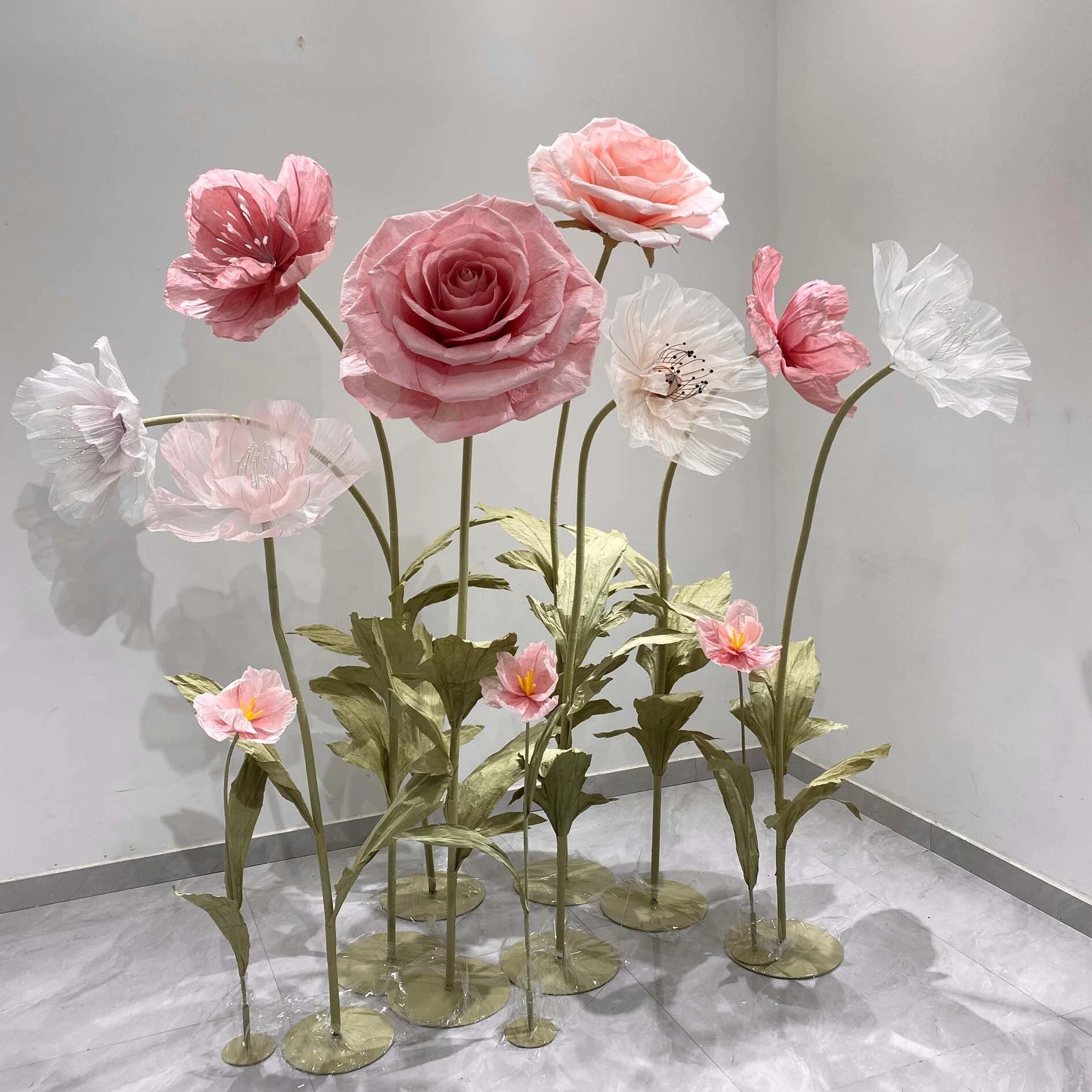 Organza Paper Pink Series Rose