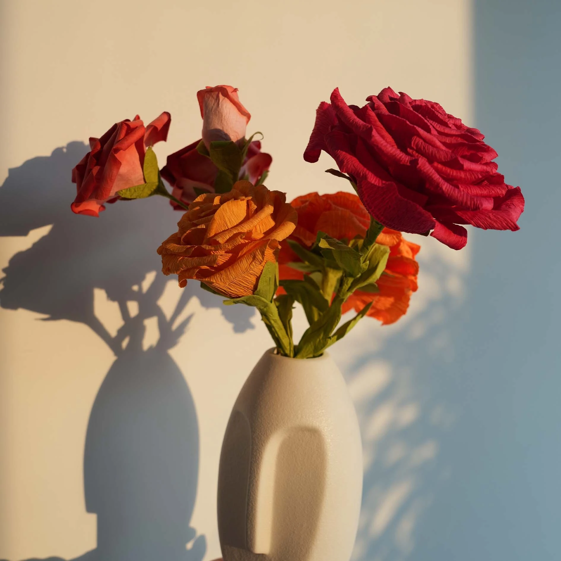 arte de flores hecha a mano gigante