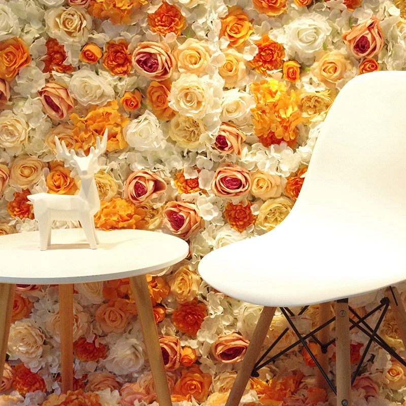 Wedding celebrity artificial flower background wall decoration photography window wedding hall 1