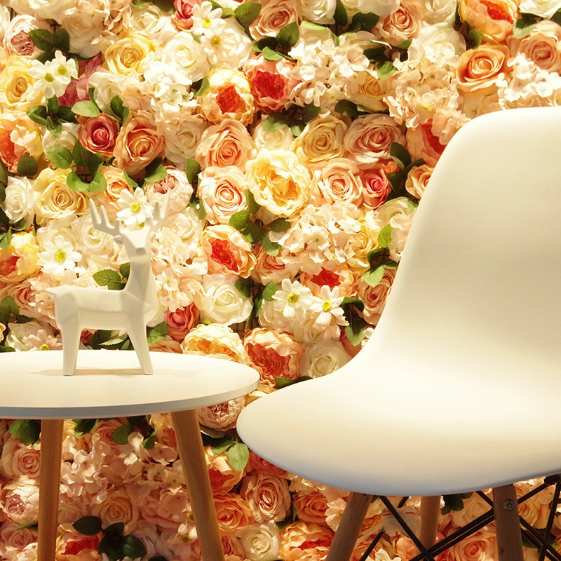 Hochzeitsfotografie Hintergrund Wandfenster Dekoration Blumenarrangement Internet Promi Check-in 1