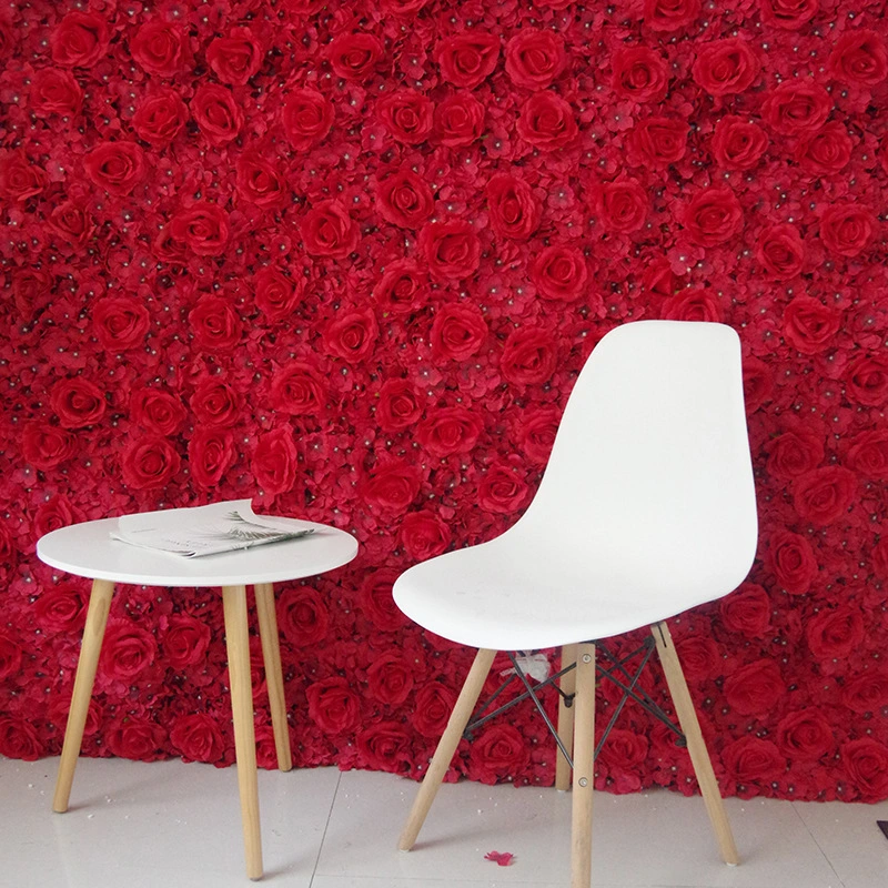 Umweltfreundliche künstliche Blumen Wand Hintergrund Wand Hochzeitsanordnung Seidenblume Hintergrund Wand 1