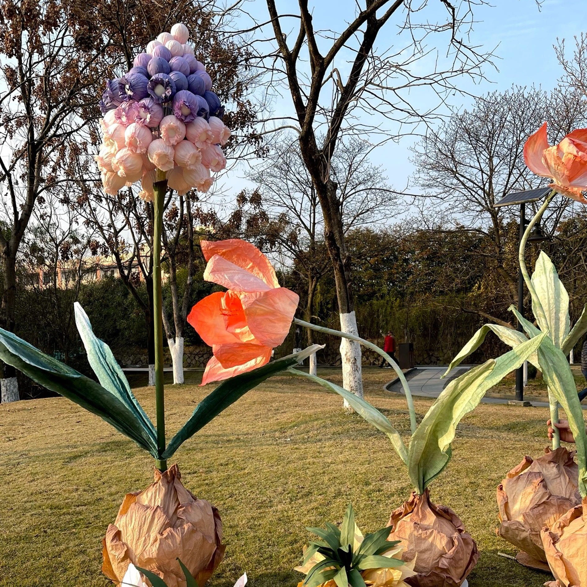 Narcisos de flores de papel