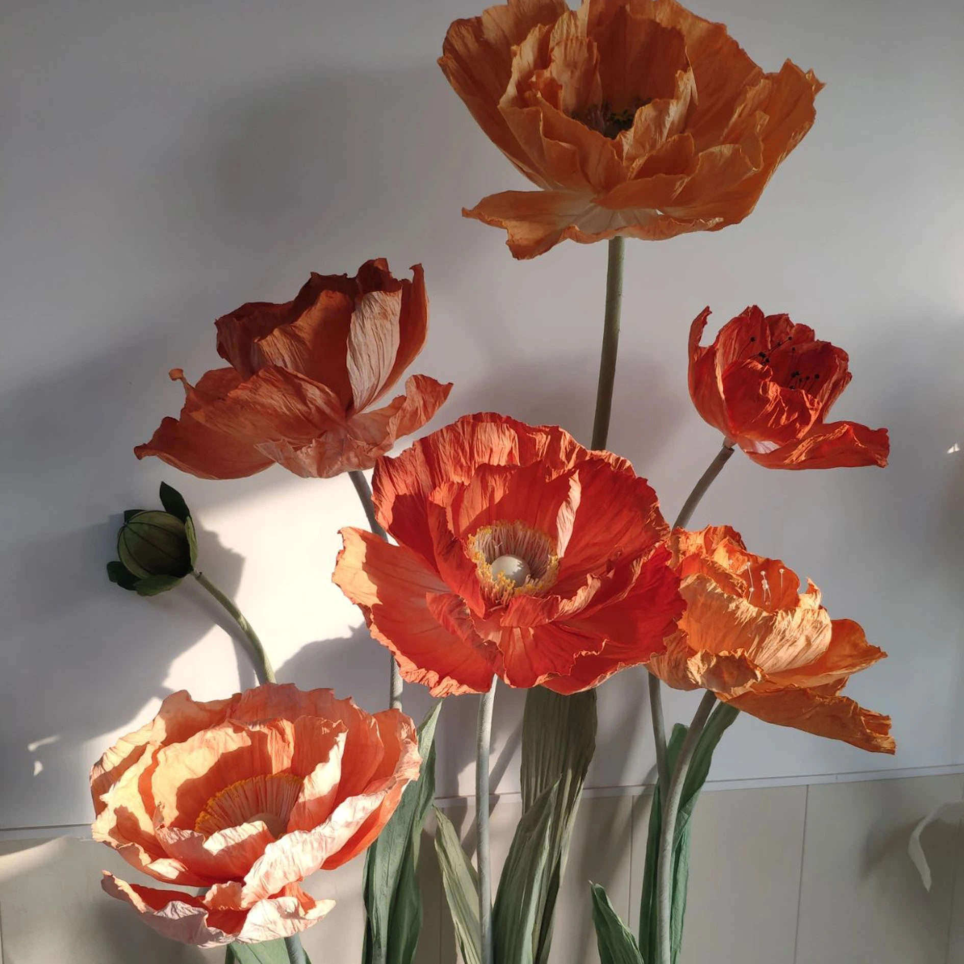Arte de papel Poppy Flower Art