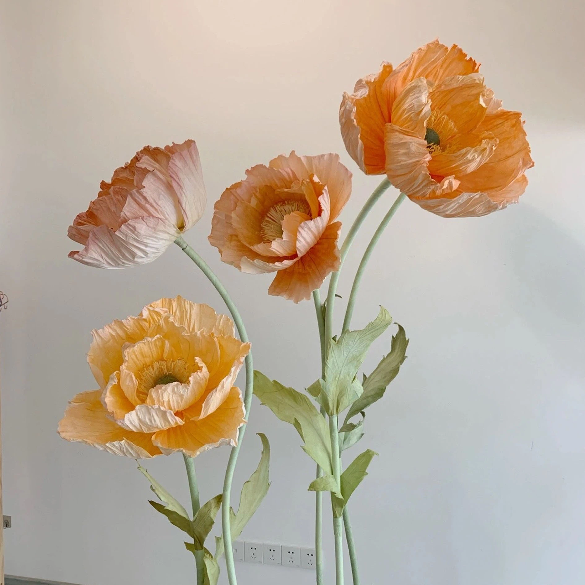 Dispositivo de amapola de arte de papel
