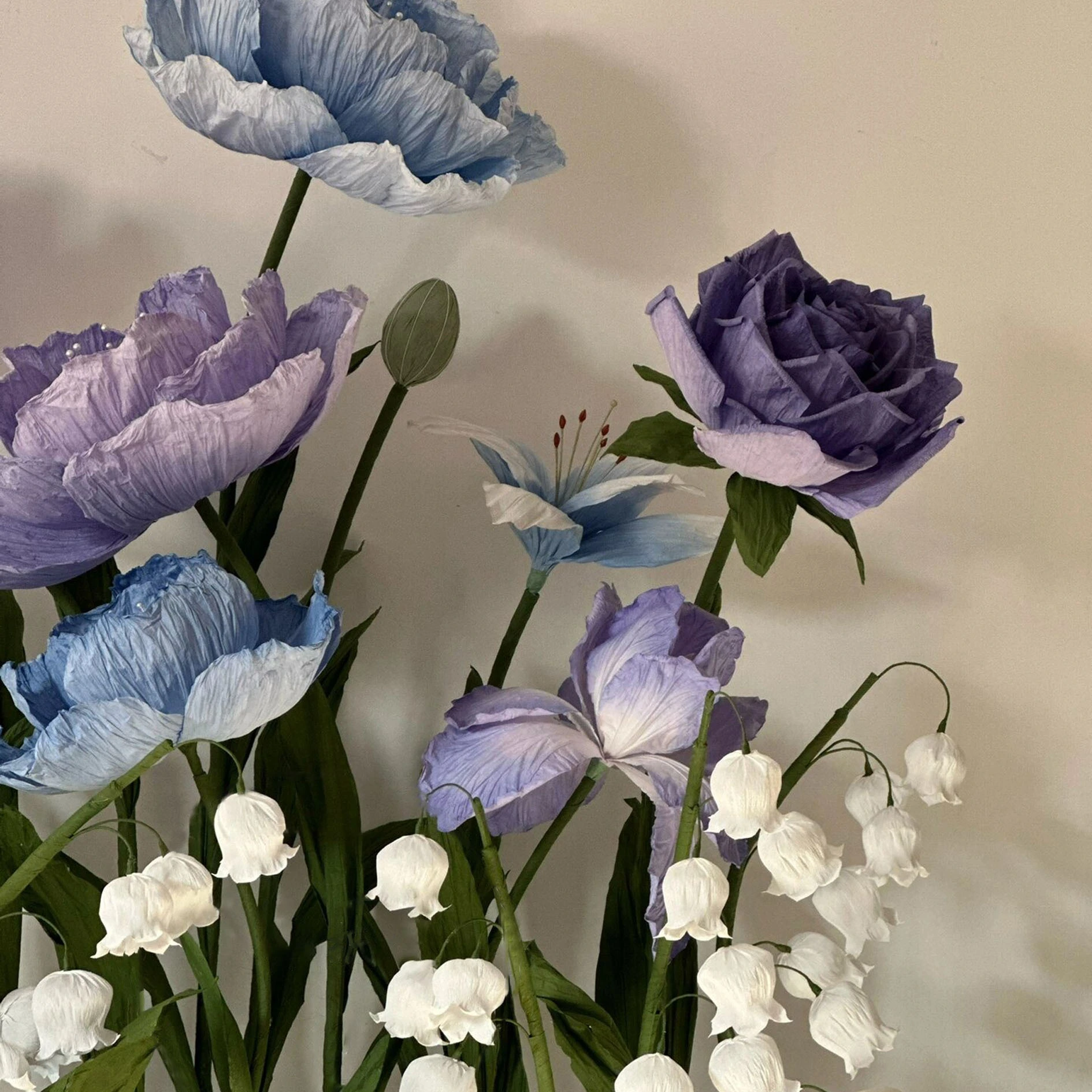 Pappy de arte azul y morado