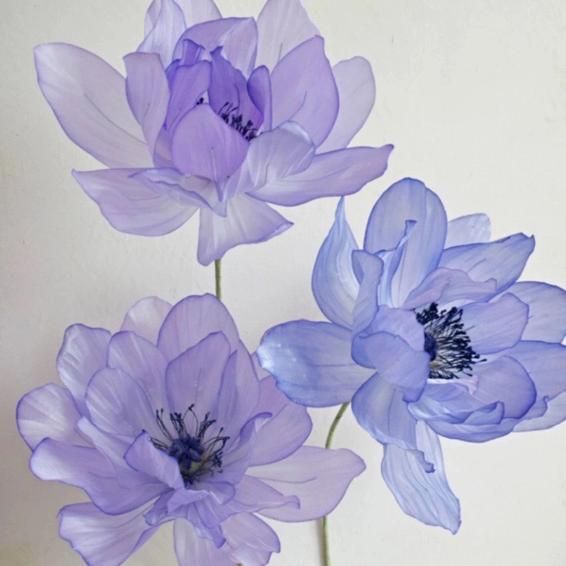 Belle fleur de matériau de pavot en organza, transformant la fête de mariage du centre commercial en un palais romantique en quelques secondes 1