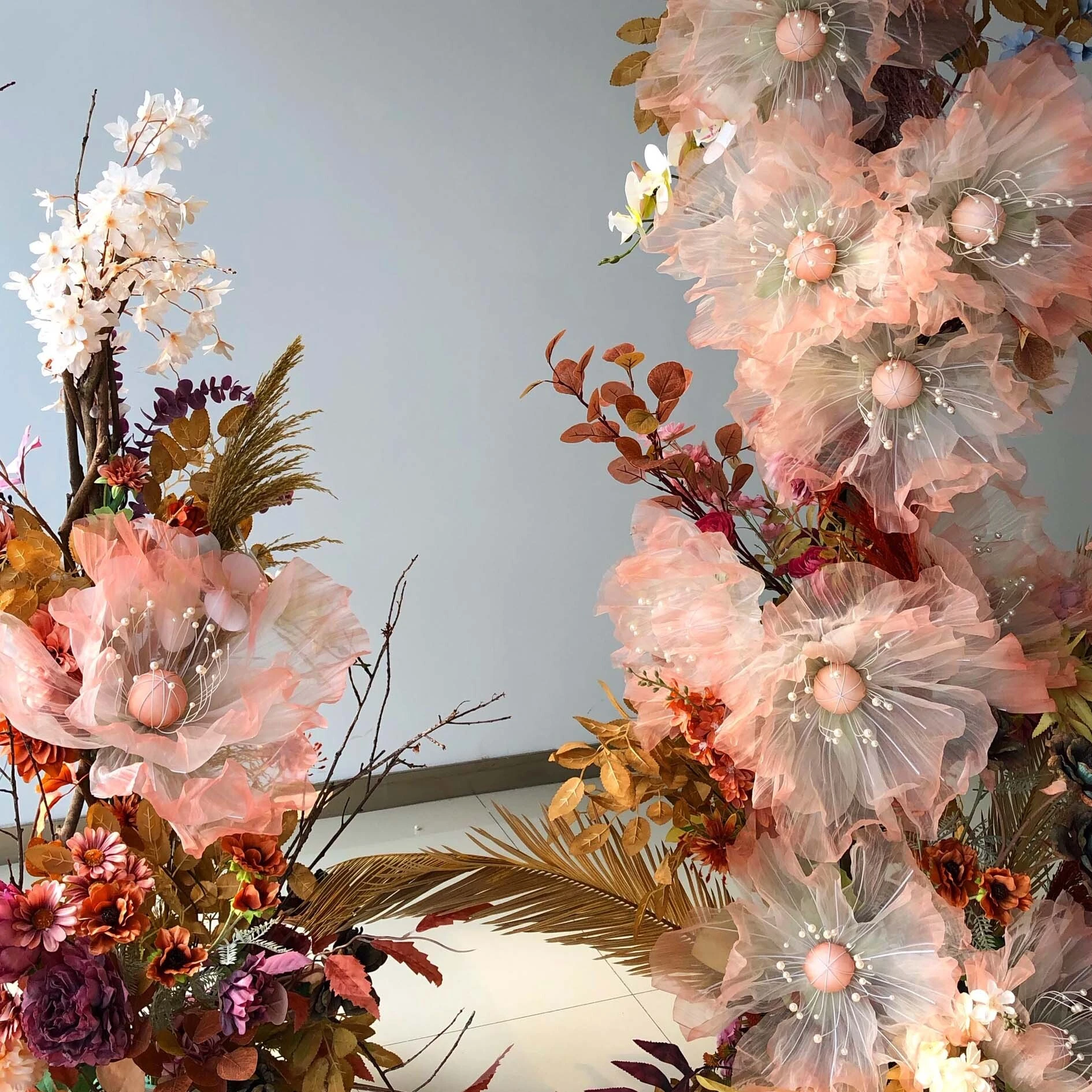 Installations florales de mariage