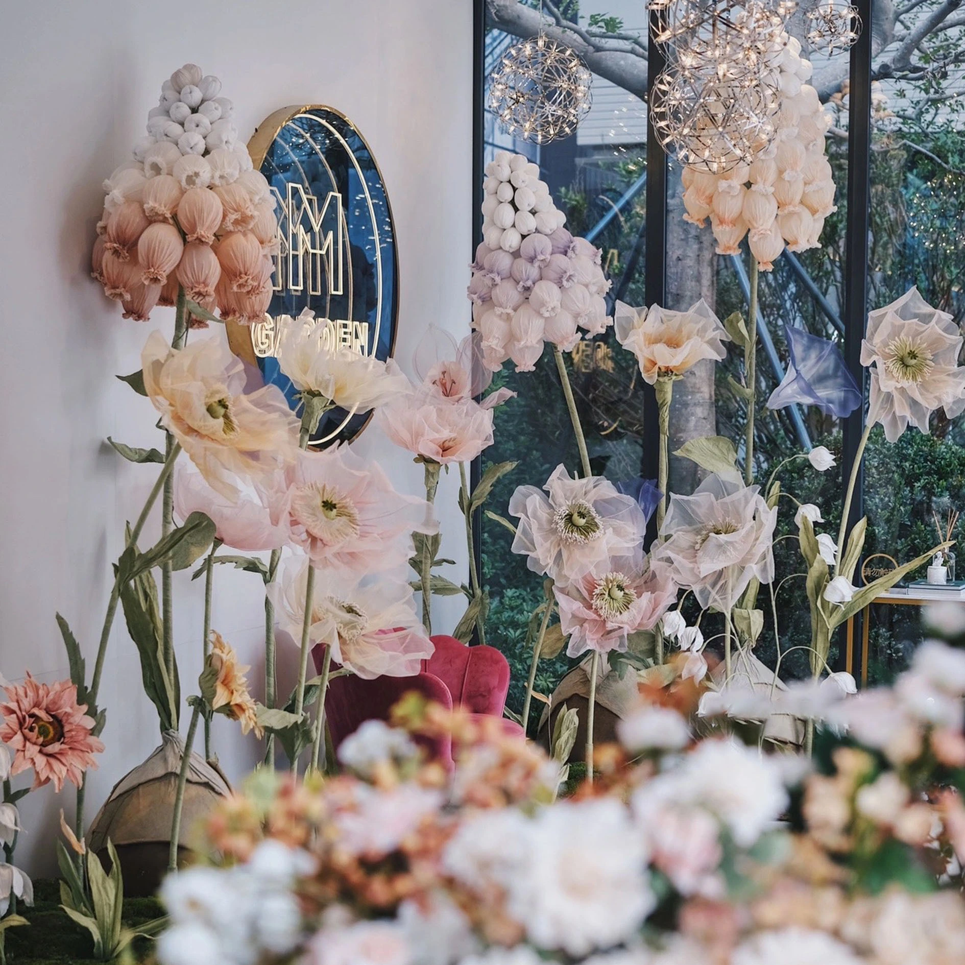 Arte floral gigante