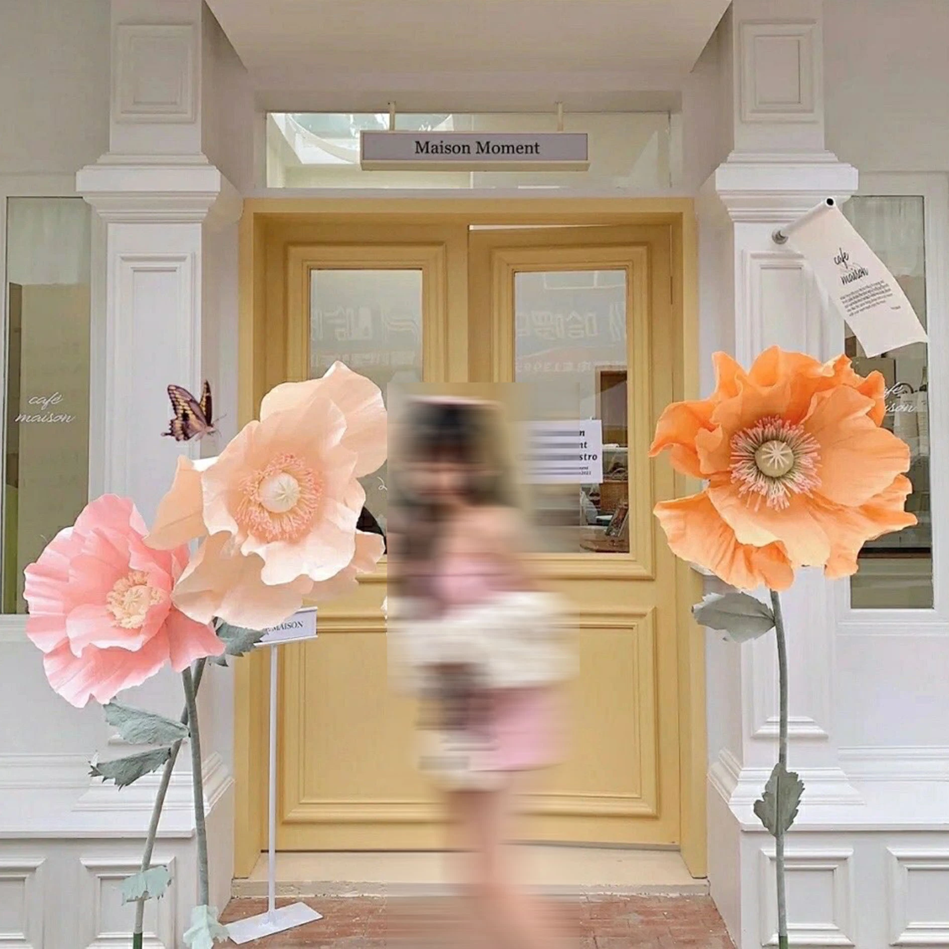 Floral de papel gigante